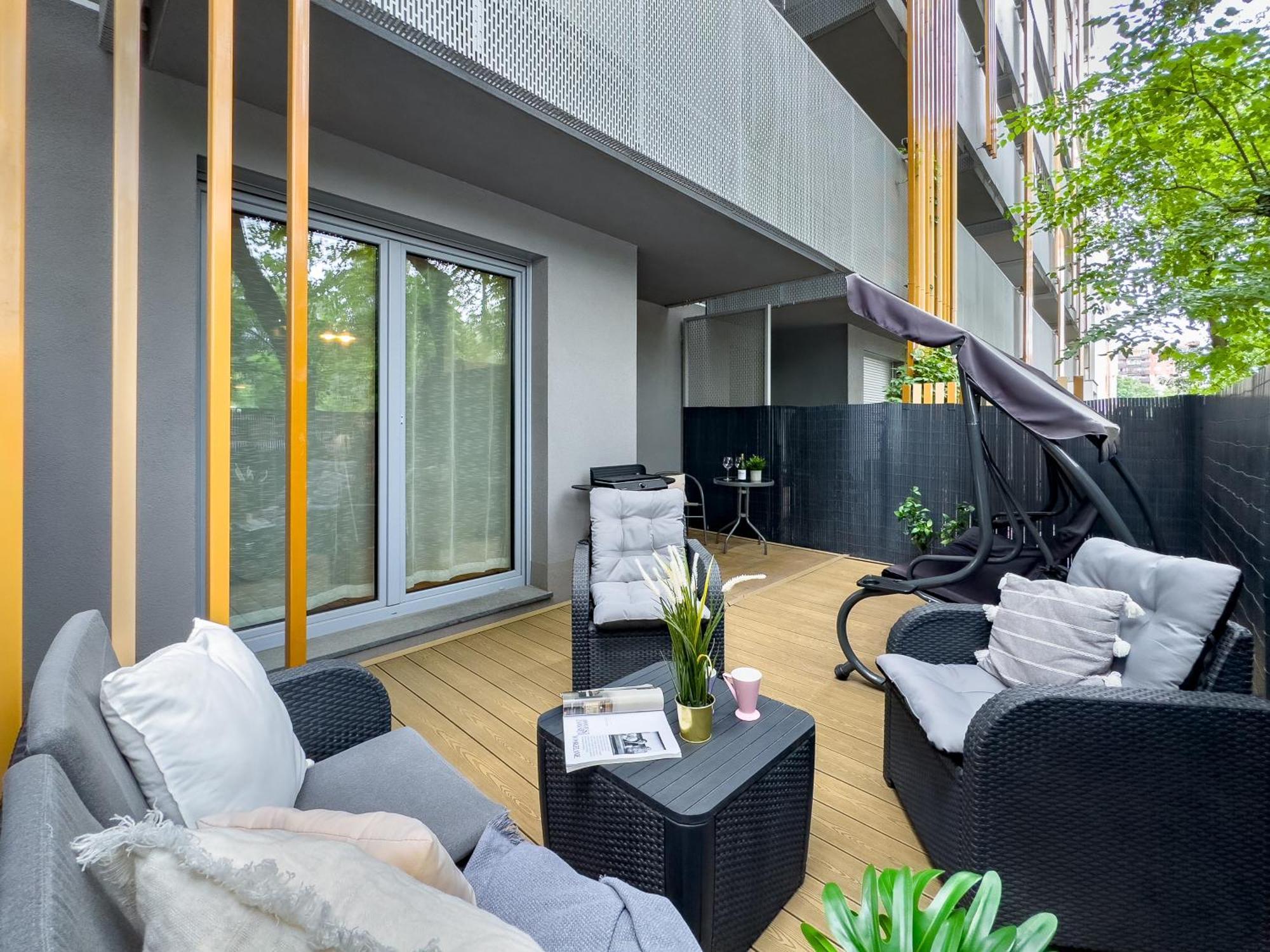 Apartament Z Duzym Tarasem W Centrum Krakowa Cracóvia Exterior foto